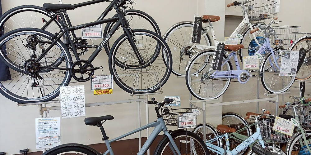 大阪市平野区のサイクルショップ自転車BOX平野宮町店の店頭