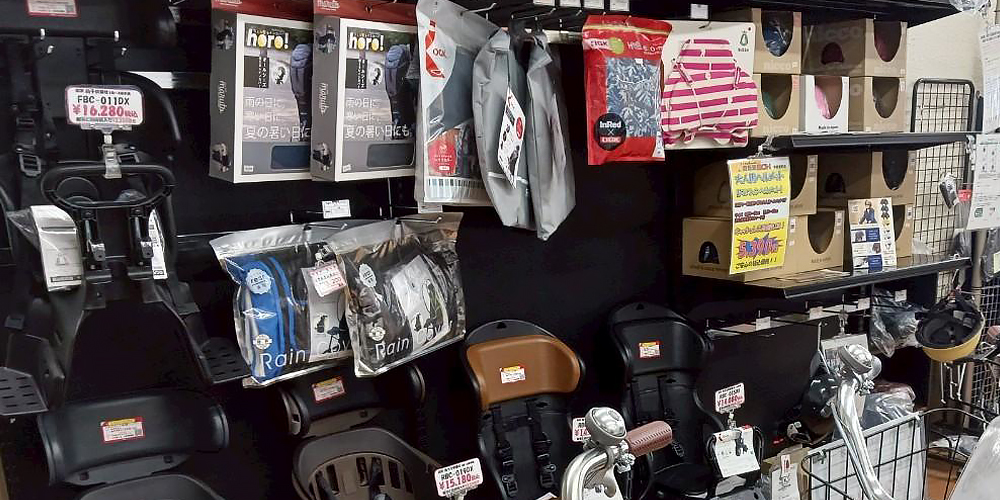 大阪市平野区のサイクルショップ自転車BOX平野宮町店の店頭