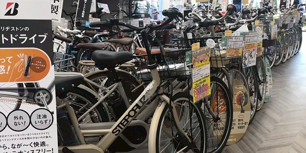大阪市住吉区のサイクルショップ自転車BOX長居店の店頭