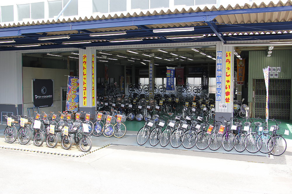 大阪府堺市のサイクルショップ自転車BOX美原店の店頭