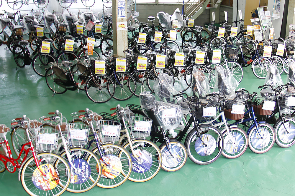 大阪府堺市のサイクルショップ自転車BOX美原店の店頭