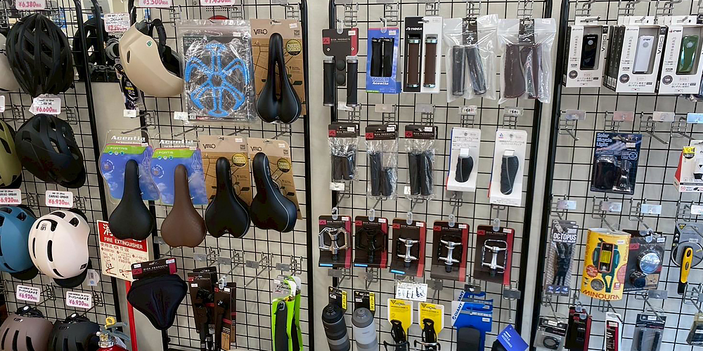 奈良県奈良市のサイクルどりーむの店頭