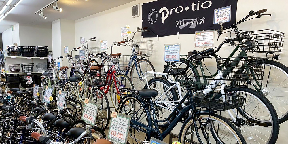奈良県奈良市のサイクルどりーむの店頭