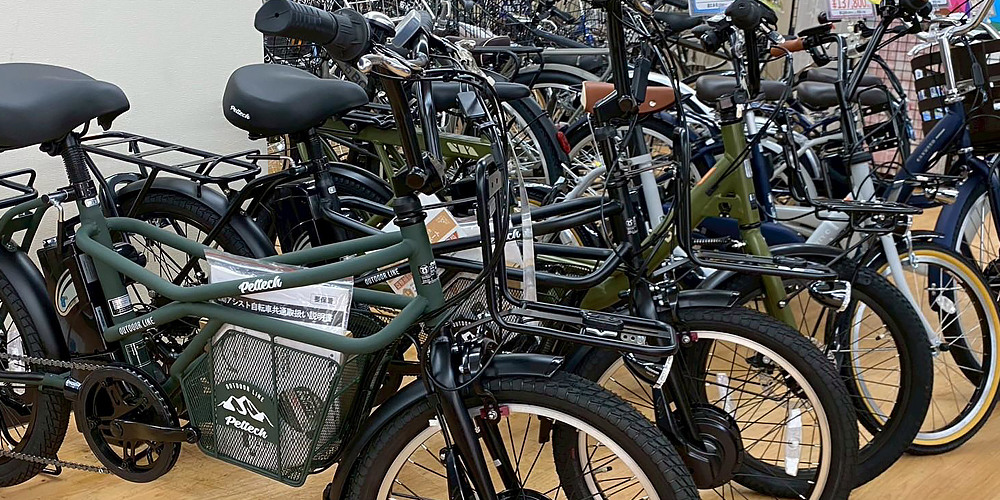 奈良県奈良市のサイクルどりーむの店頭